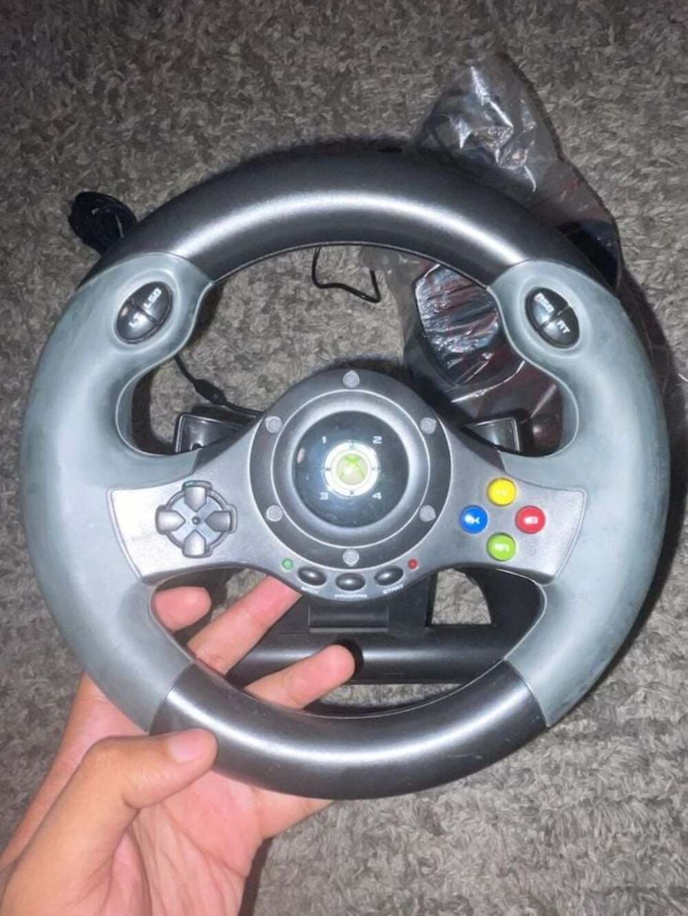Hori Racing Wheel EX2 for Xbox 360 (Model HX3-71U) with Pedals